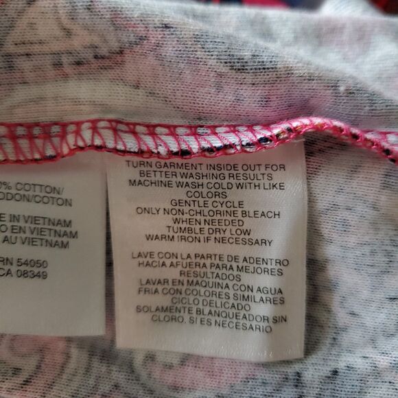 NWT Comfy Plus Sz 1X Kaleidoscope Print Jones New York Cotton Top Artsy Boho - Picture 9 of 9